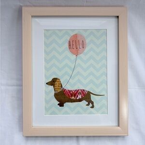 Dachshund Wall Art with Balloon